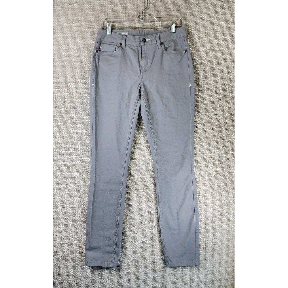Stio Jeans Mid Rise Straight Stretch Denim Womens 4 Gray Organic Cotton 29x30